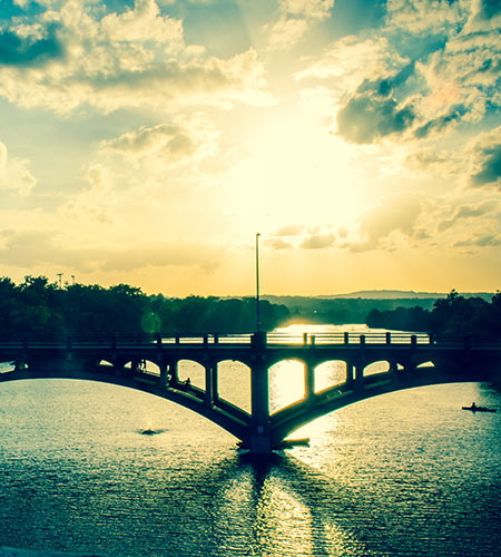 Bridge over water.